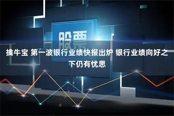 擒牛宝 第一波银行业绩快报出炉 银行业绩向好之下仍有忧思